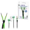 Logilink Earphone Zipper 3,5mm HS0023 Green